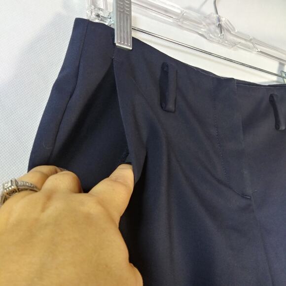 Theory Natural Bedina Pavia Ankle Cropped Pants Career Preppy Size 2 - Picture 6 of 10